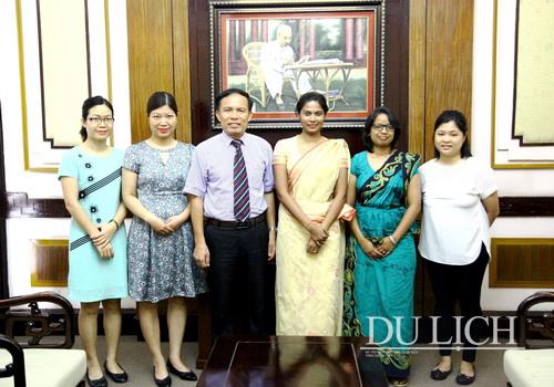 Tổng cục Du lịch tiếp Tham tán Công thương Đại sứ quán Sri Lanka